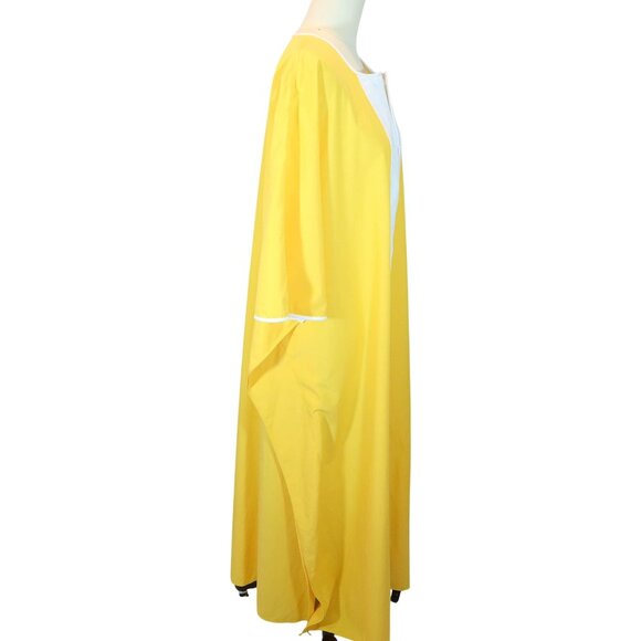 TUCKERNUCK Summer In St Tropez Celeste Caftan Dress M/L Yellow White Resort - Picture 2 of 13